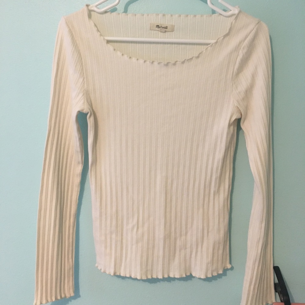 Cute madewell ruffle detailed top